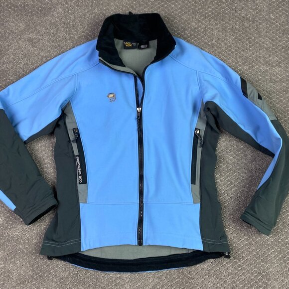 Vintage Mountain Hardwear Gore Windstopper Jacket Soft Shell Women's Sz 8 Blue - Picture 6 of 16